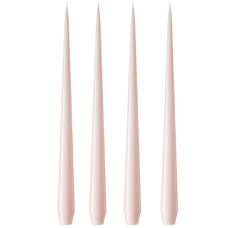 Taper Candle Lacquer 32 cm 4-pack, Rosewater