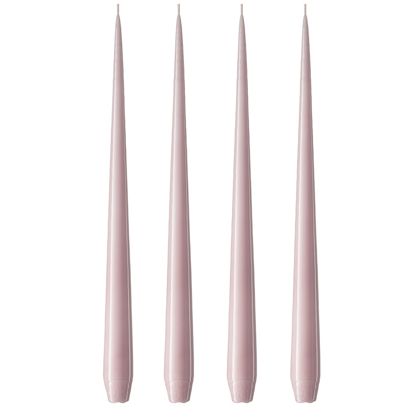 Taper Candle Lacquer 32 cm 4-pack, Soft Rose