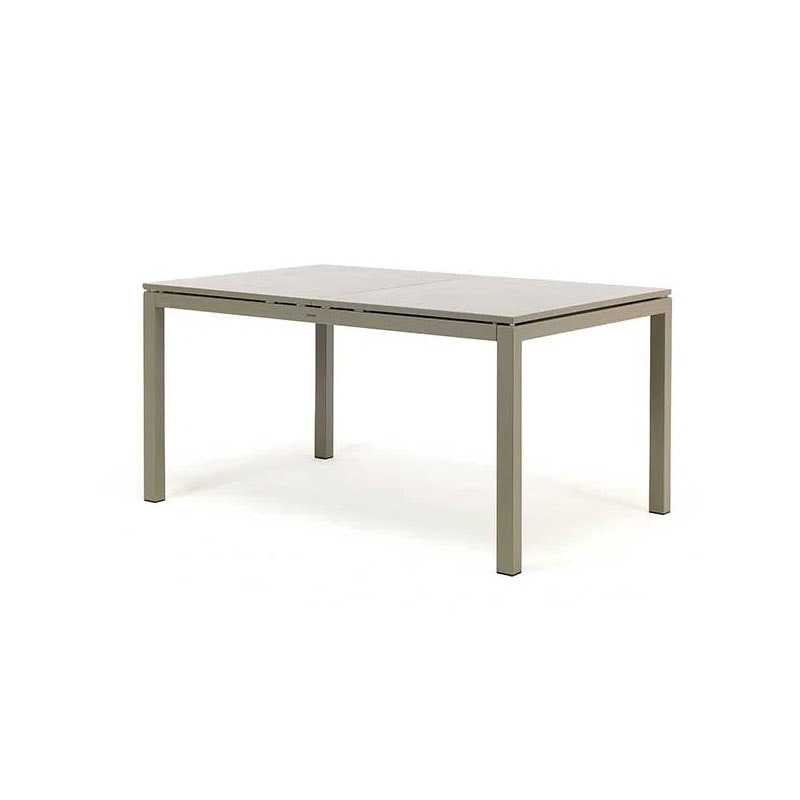 Flat Dining Table Extendable 160-250x100 cm, Warm Grey