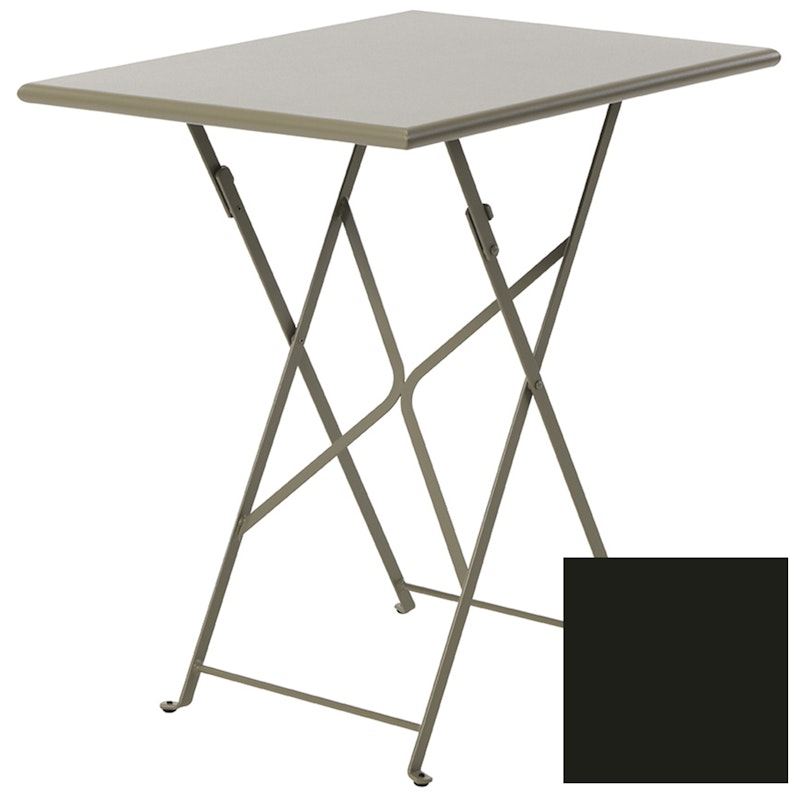 Flower Foldable Table 55x70 cm, Sepia Black