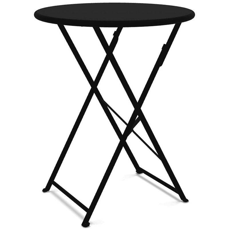 Flower Foldable Table Ø60 cm, Sepia Black