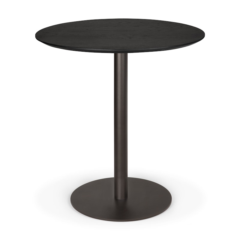 Blend Table Ø70 cm, Dark Bronze / Black Oak