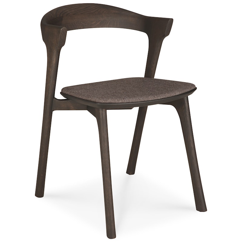 Bok Chair, Dark Stained Oak / Leather Brown