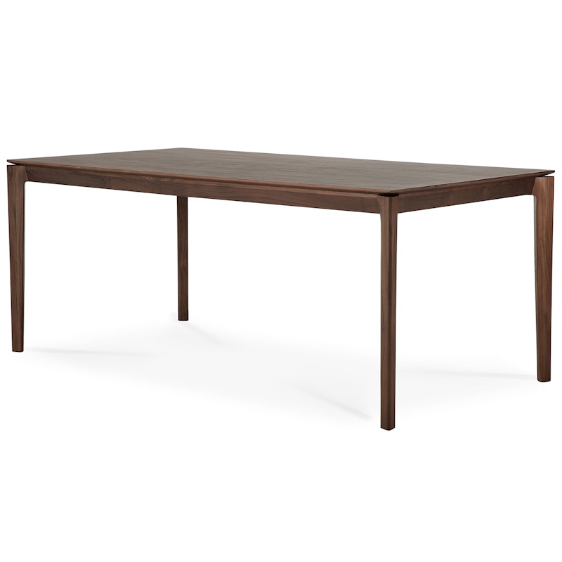 Bok Dining Table Dark Stained Teak, 90x180 cm