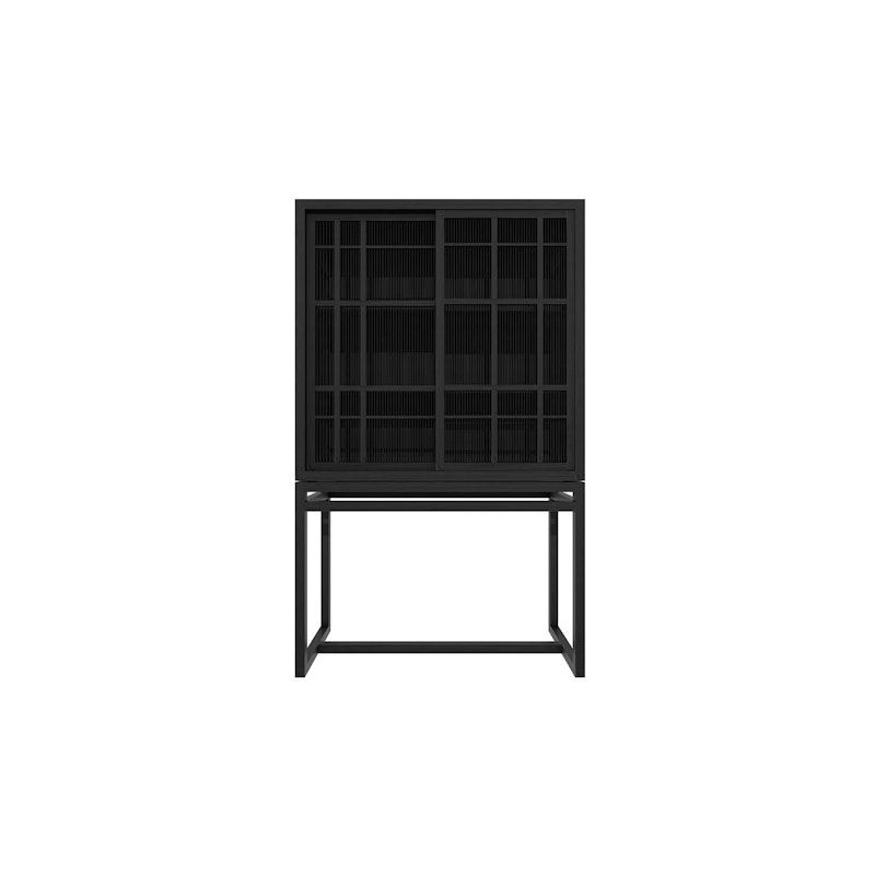 Burung lockers 104cm, oak/Black