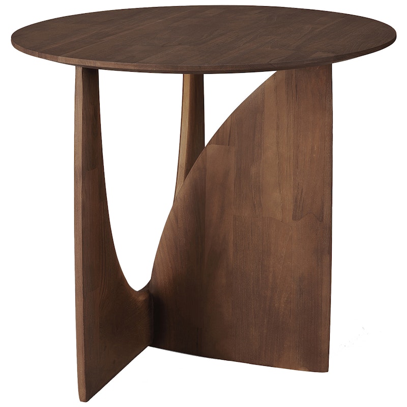 Geometric Side Table, Teak