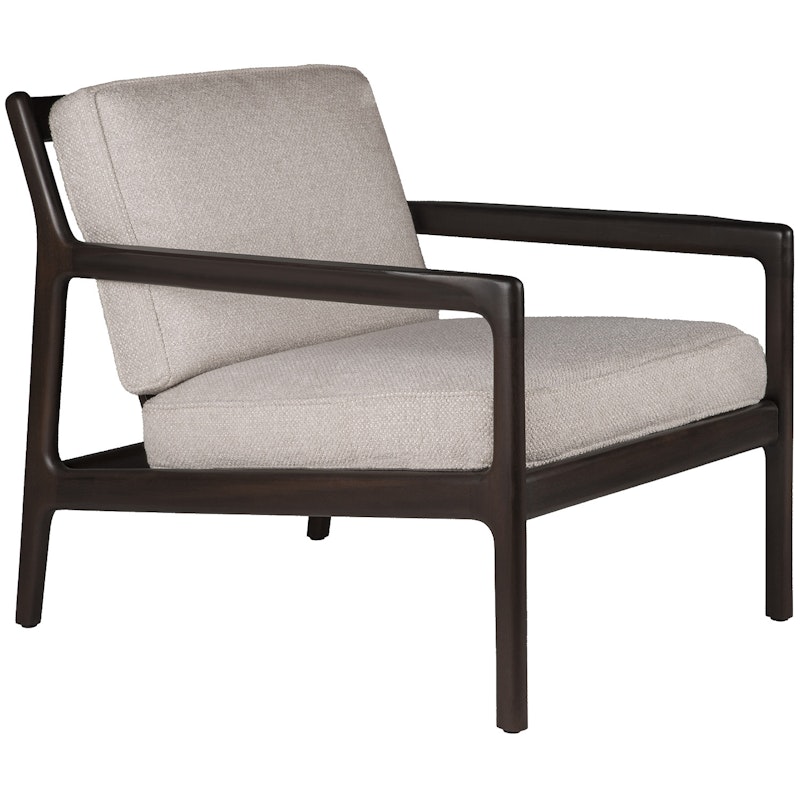 Jack Lounge Chair, Mahogany / Ivory