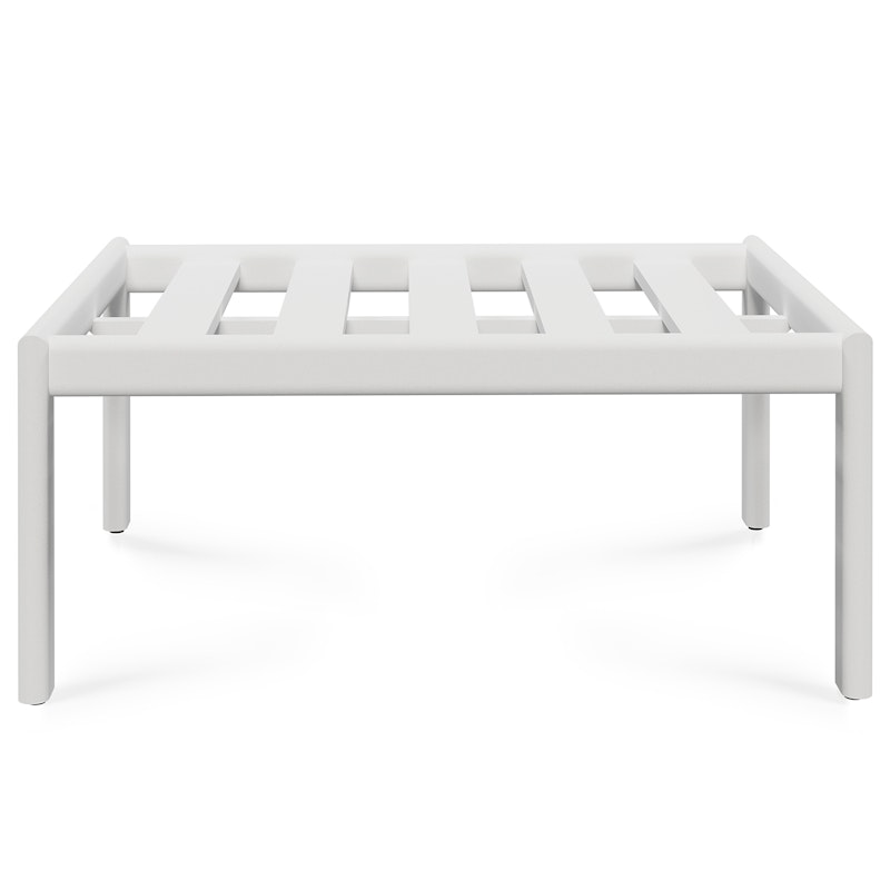 Jack Outdoor Footstool Aluminium, White