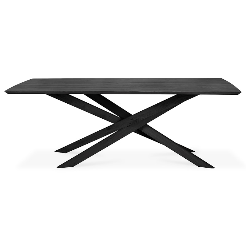 Mikado Dining Table Black Oak, 110x240 cm