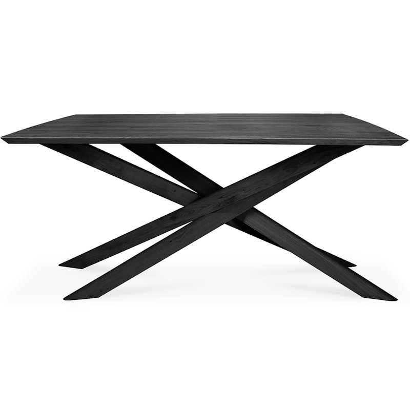 Mikado Dining Table Black Oak, 106x203 cm