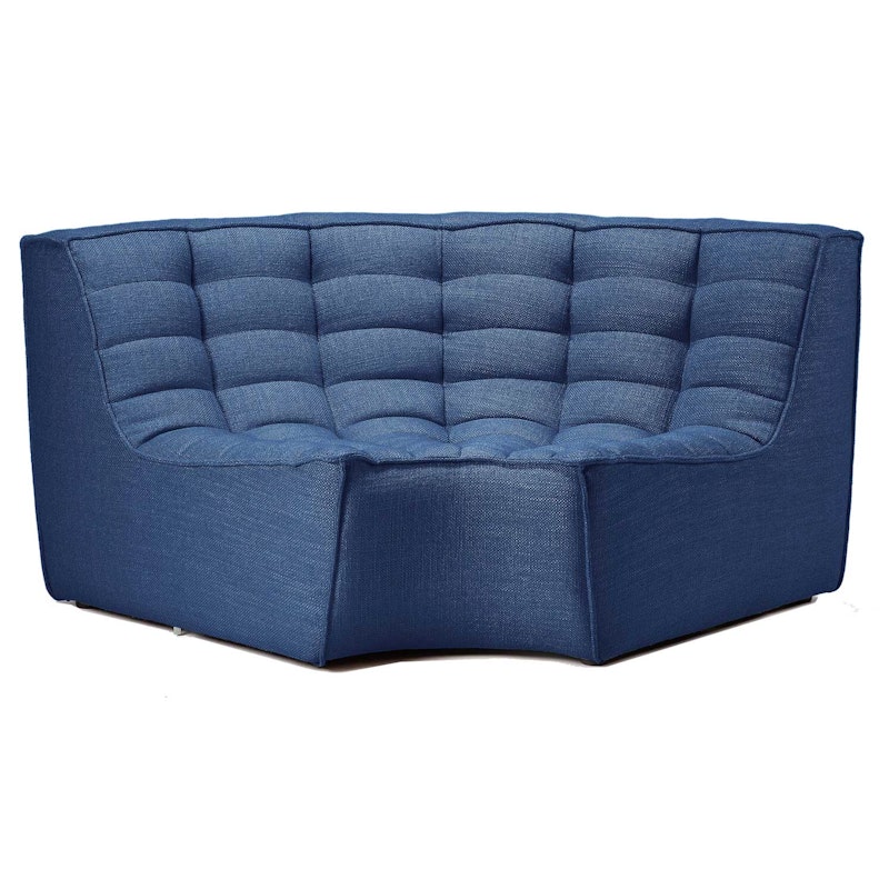 N701 Corner Sofa round corner, Blue