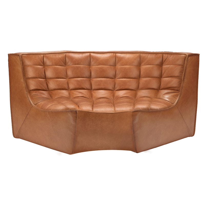 N701 Corner Sofa round corner, Old Saddle