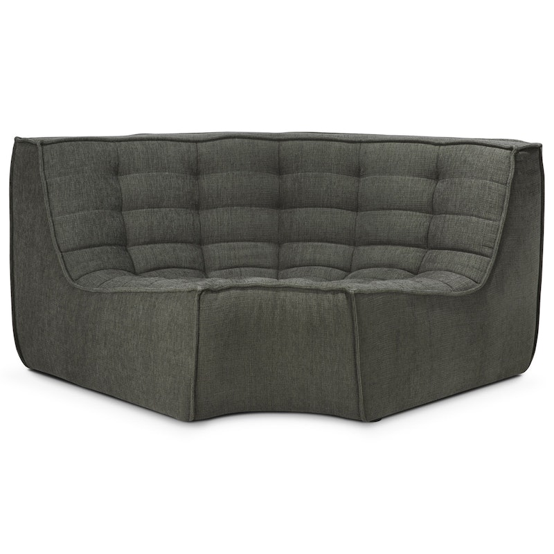 N701 Corner Sofa Round Corner, Eco / Moss