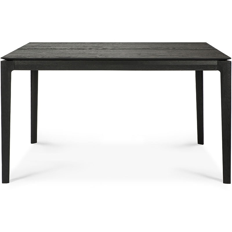 Oak Bok Dining Table Extendable Black, 140-220x90 cm