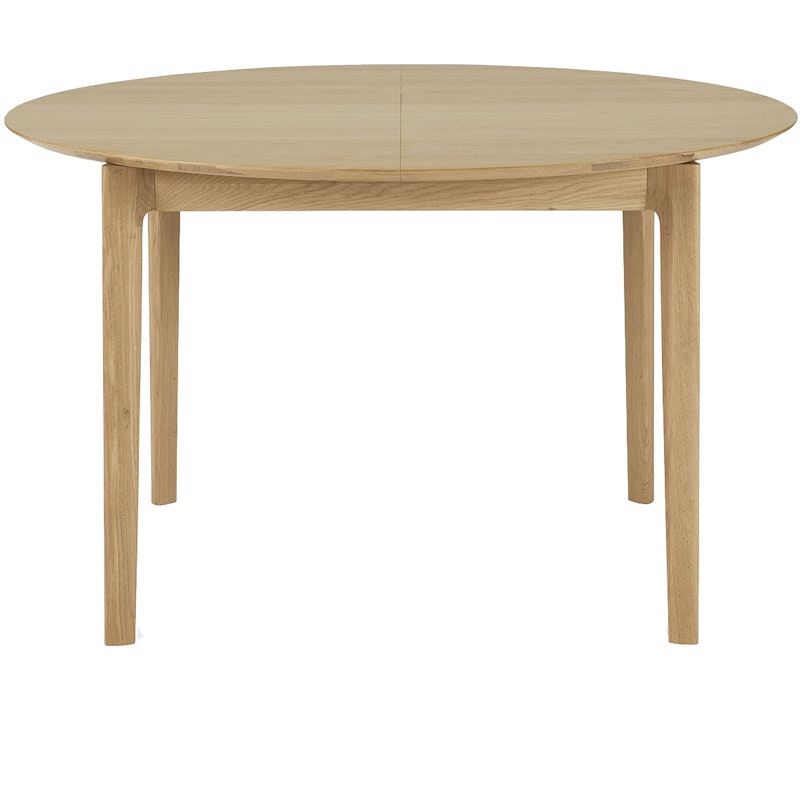 Bok Dining Table Round Extendable Ø129 cm, Oak