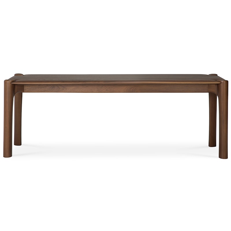 PI Bench Dark Stained Teak, 126 cm