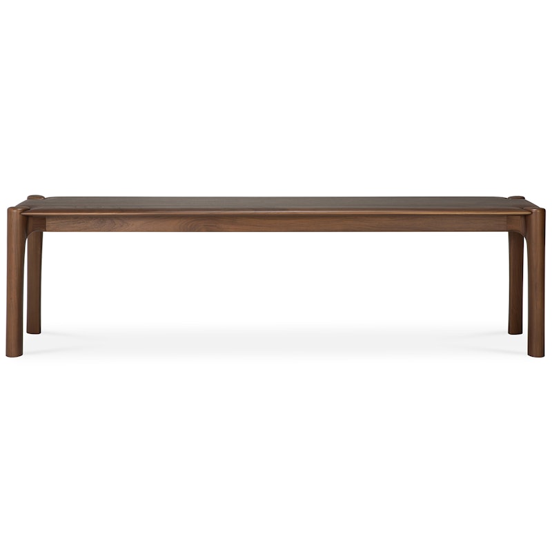 PI Bench Dark Stained Teak, 166 cm