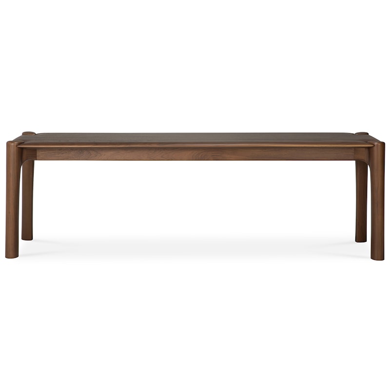 PI Bench Dark Stained Teak, 146 cm