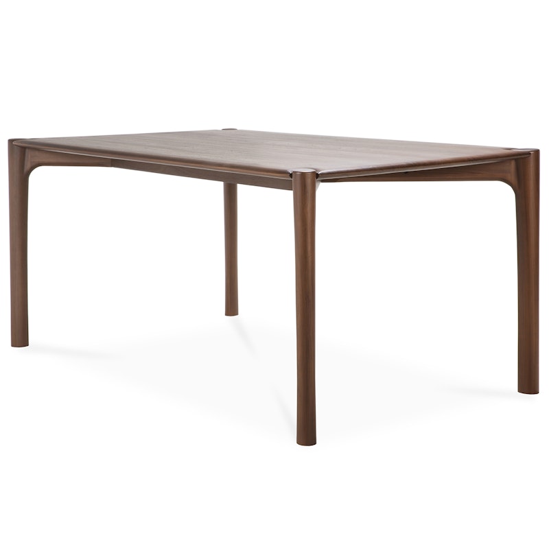 PI Dining Table Dark Stained Teak, 95x200 cm