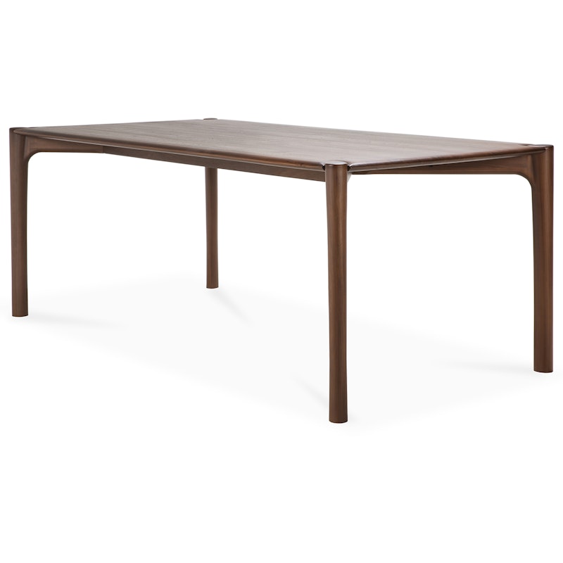 PI Dining Table Dark Stained Teak, 95x220 cm