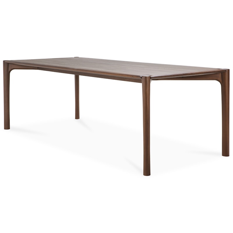 PI Dining Table Dark Stained Teak, 100x240 cm