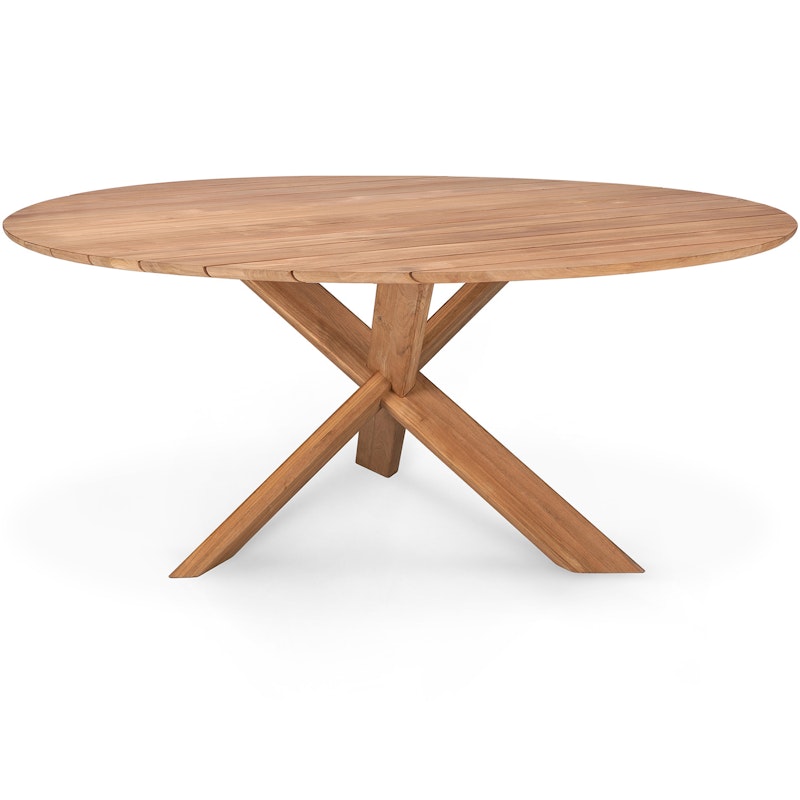 Teak Circle Dining Table Outdoor, Ø163 cm