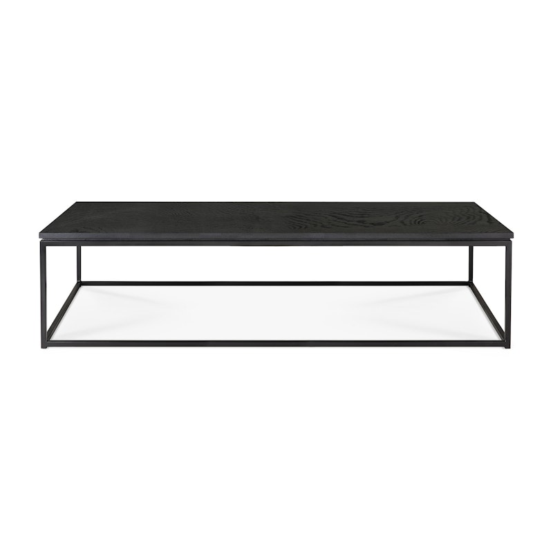 Thin Coffee Table Black, 70x120 cm