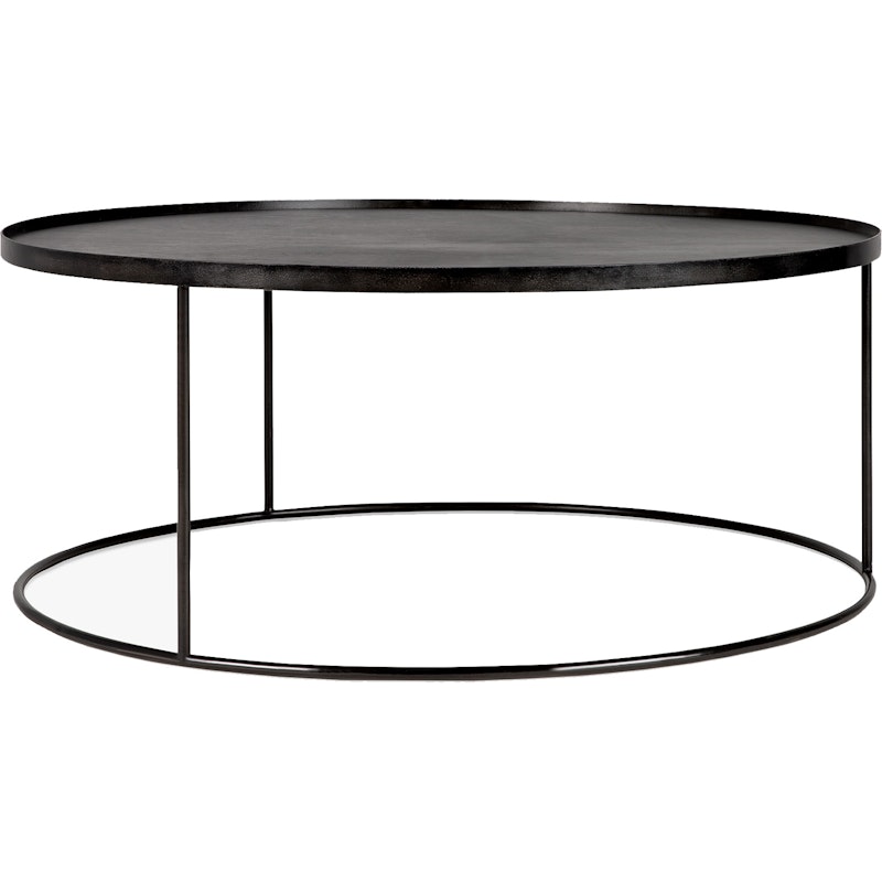 Tray Table Round XL Ø93x38 cm, Black