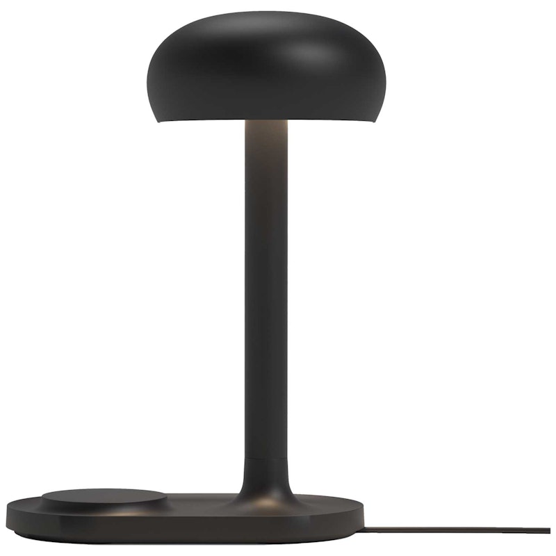 Emendo Table Lamp With Wireless Charger, Black