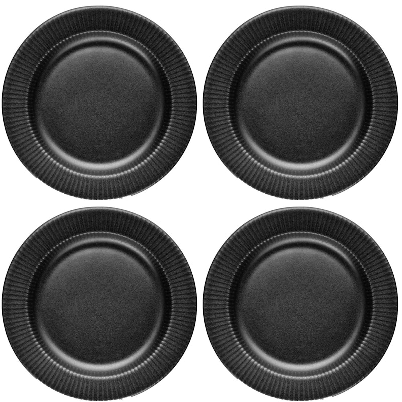 Legio Nova Side Plate 19 cm 4-pack, Black