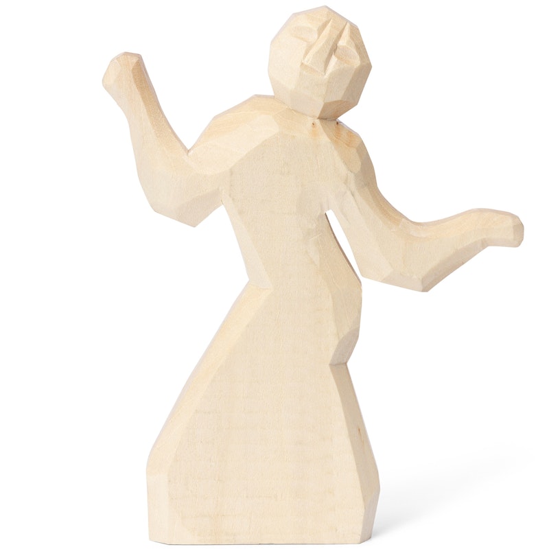 Anna Hand-carved Wooden Figurine, Natural