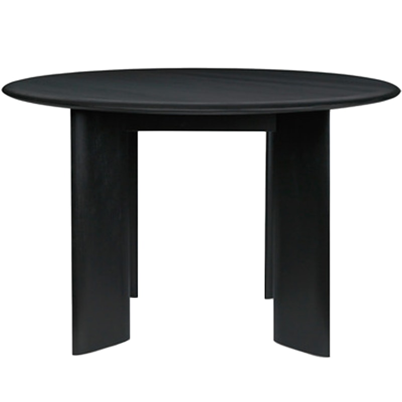 Bevel Table Ø117 cm, Black