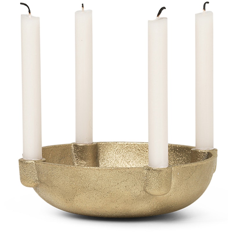 Bowl Candle Holder 14,6 cm, Brass