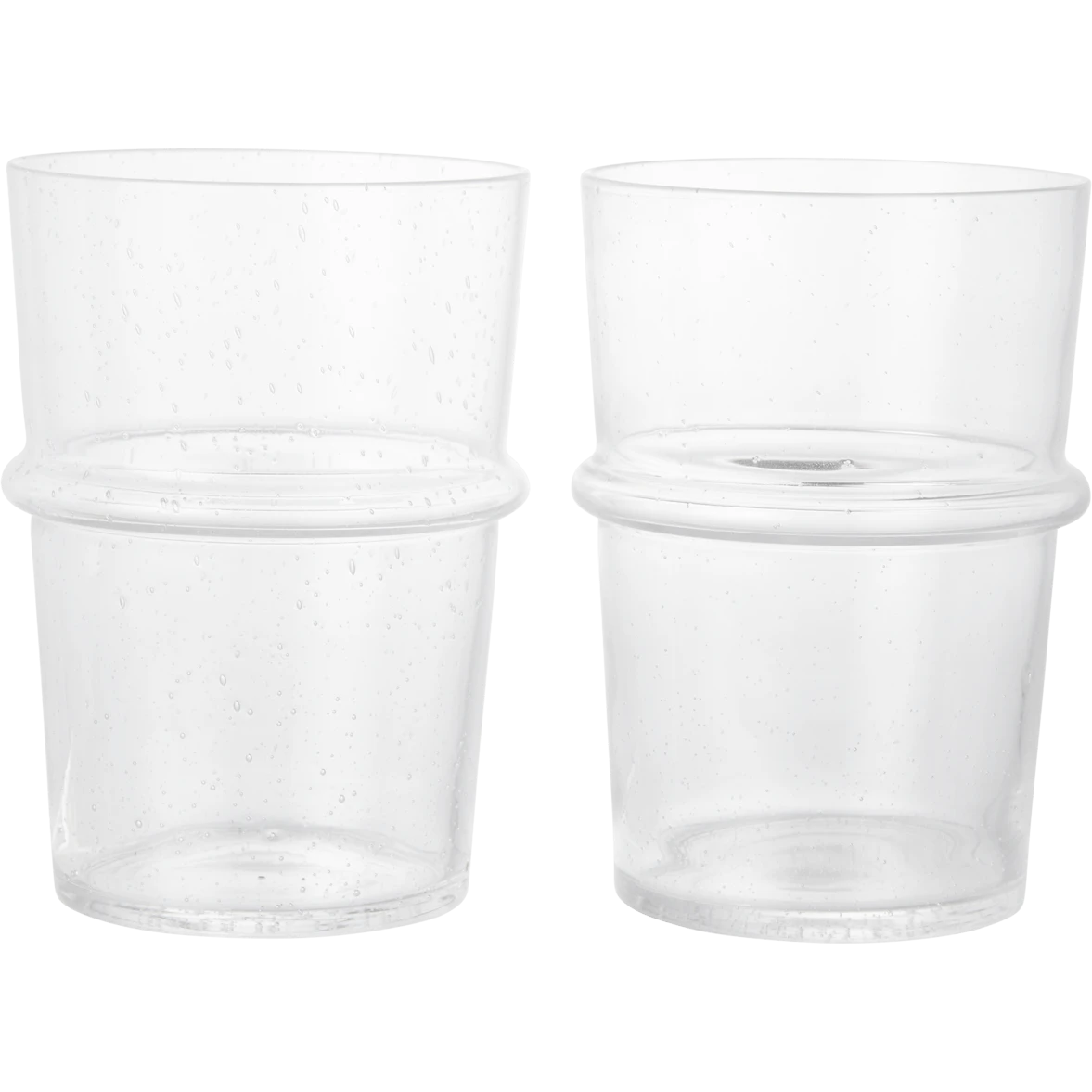 Boya Glass Tall 2-pack, Clear from Ferm Living | RoyalDesign