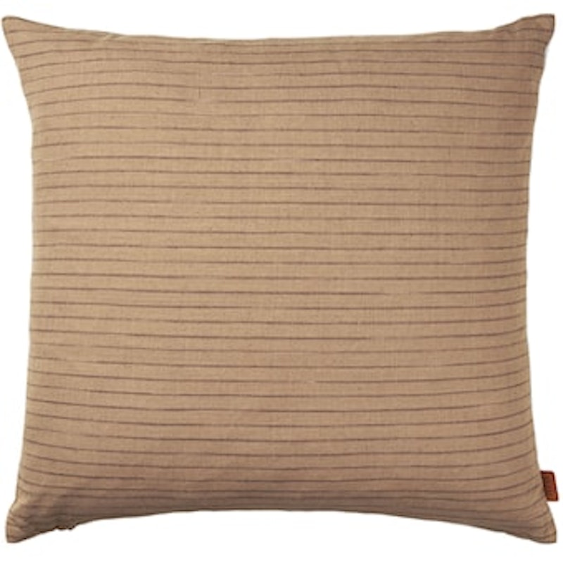 Brown Cushion Cover Lines 50x50 cm