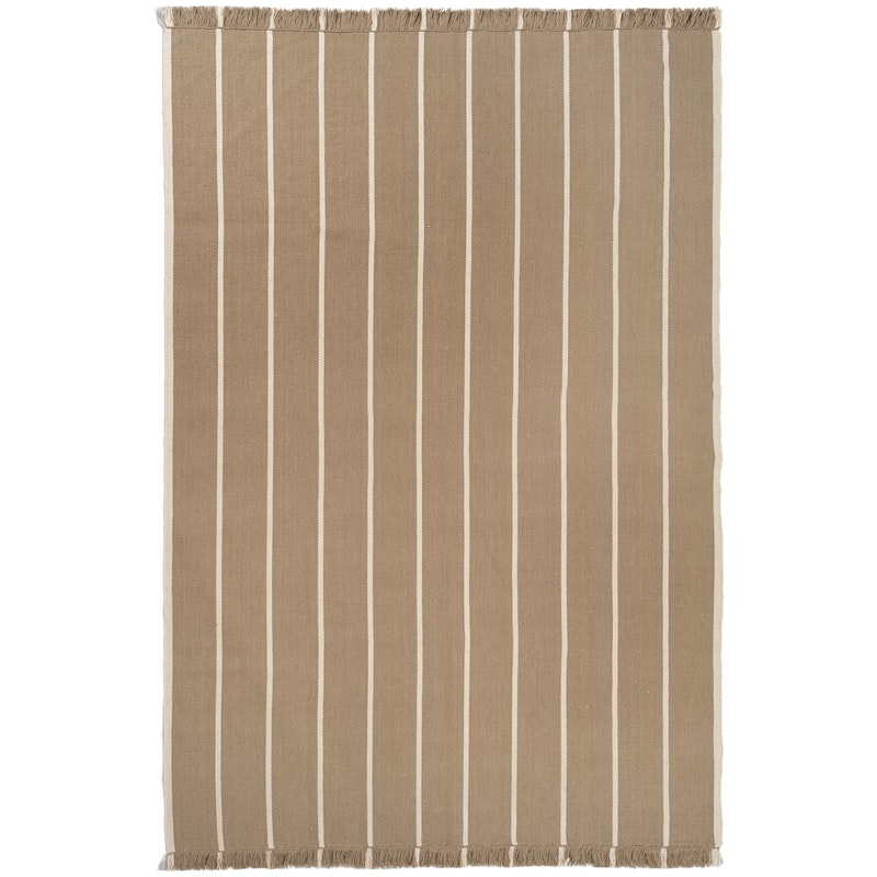 Calm Kelim Rug 200x300 cm Off-white / Dark Sand