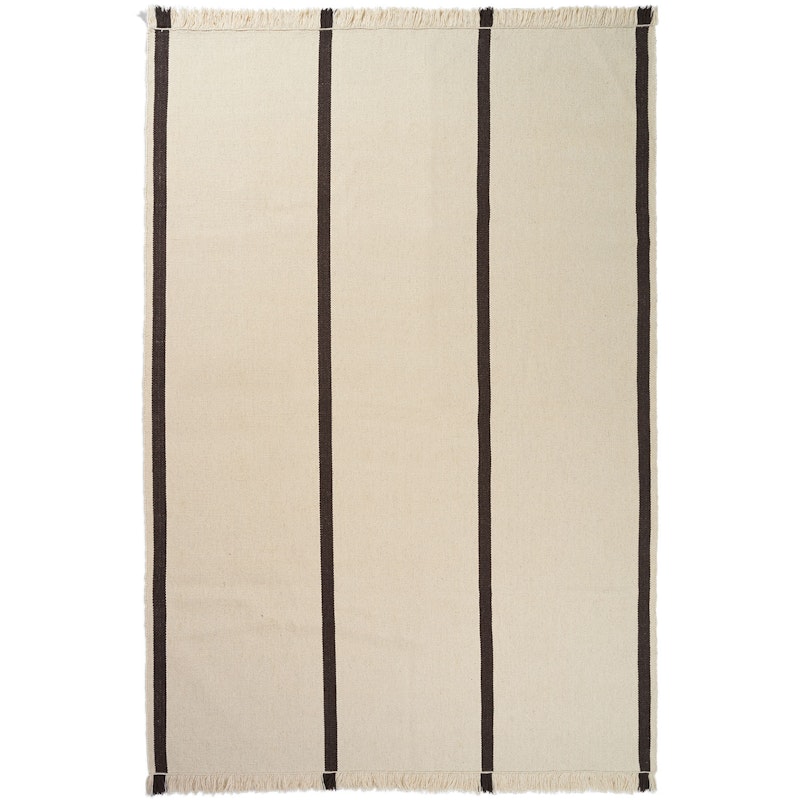 Calm Kelim Rug 200x300 cm Off-white / Coffee