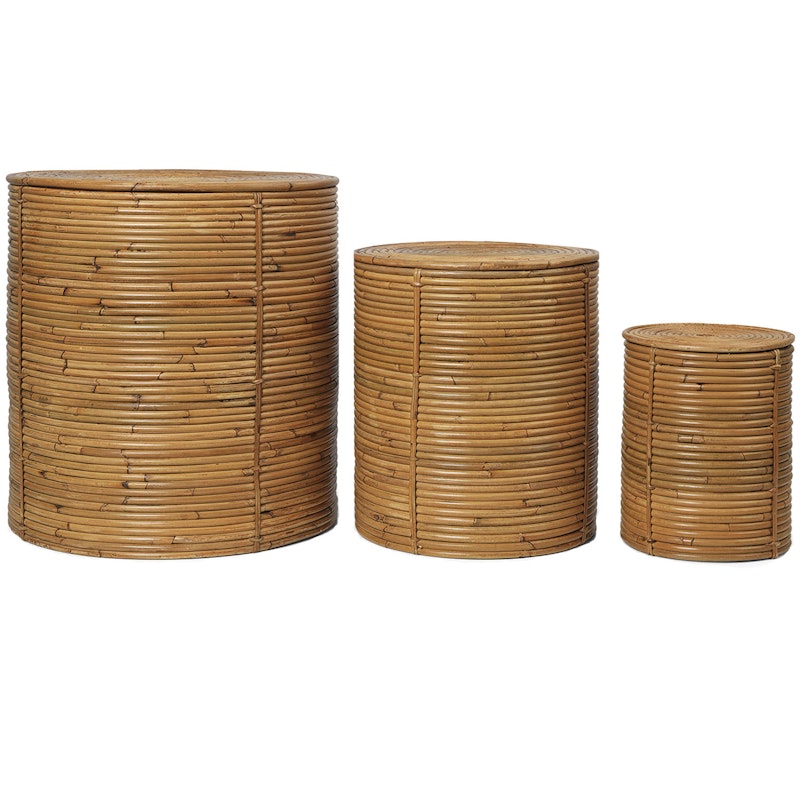 Column Storage 3-pack, Natural Stained