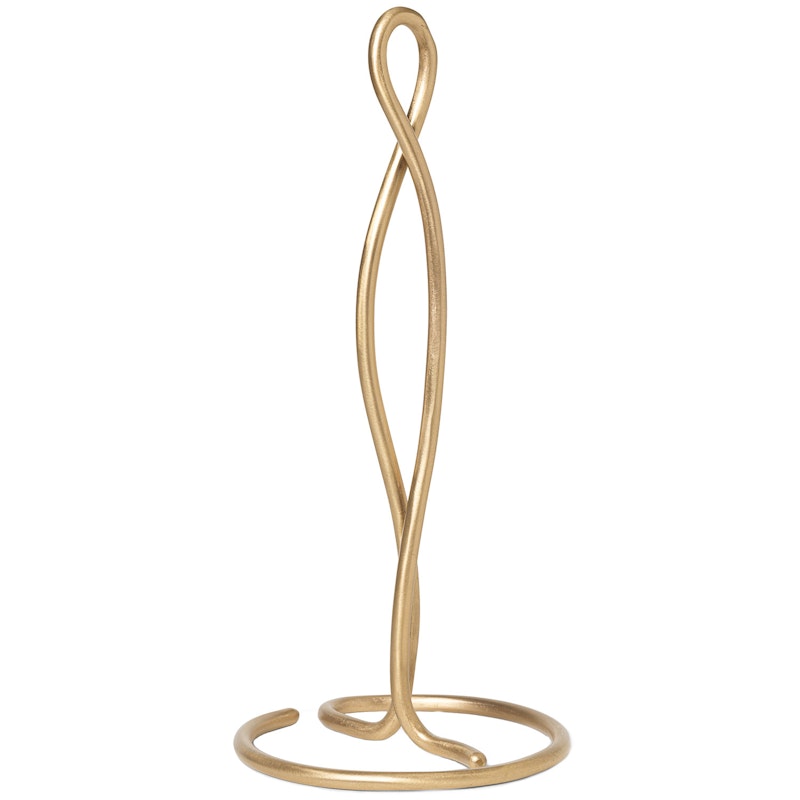 Curvature Kitchen Roll Holder, Brass