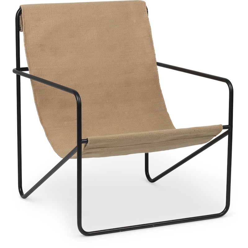 Desert Lounge Chair, Sand / Black