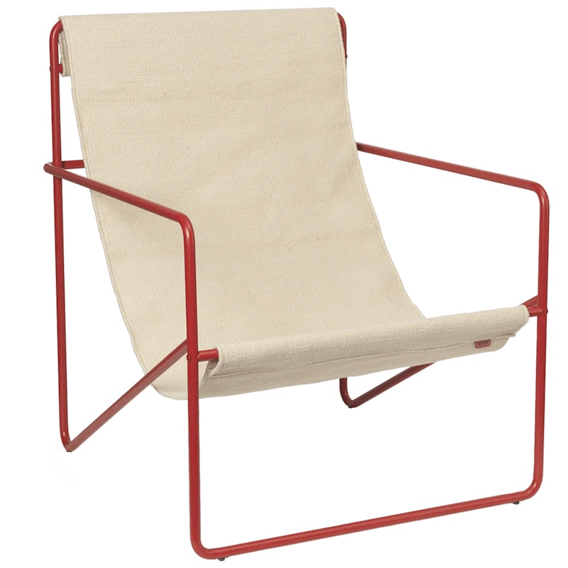 Desert Lounger, Poppy Red / Cloud