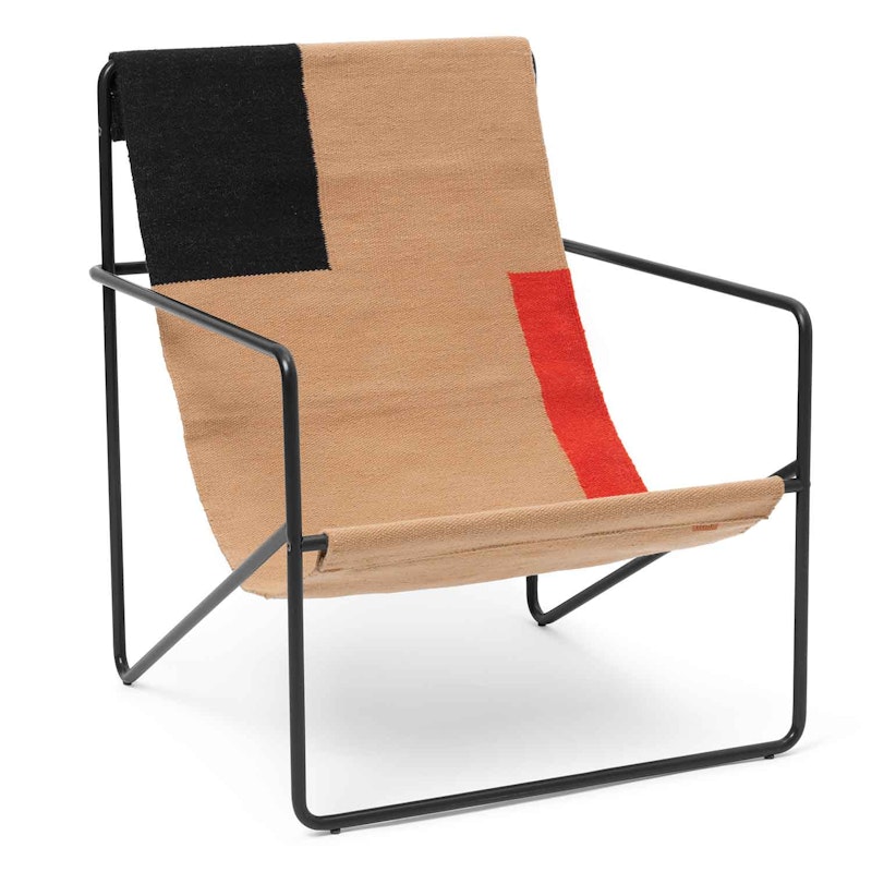 Desert Lounger, Black / Block