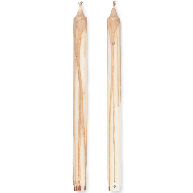 Dryp Candles 30 cm 2-pack, Beige