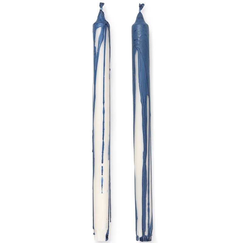 Dryp Candles 30 cm 2-pack, Deep Blue