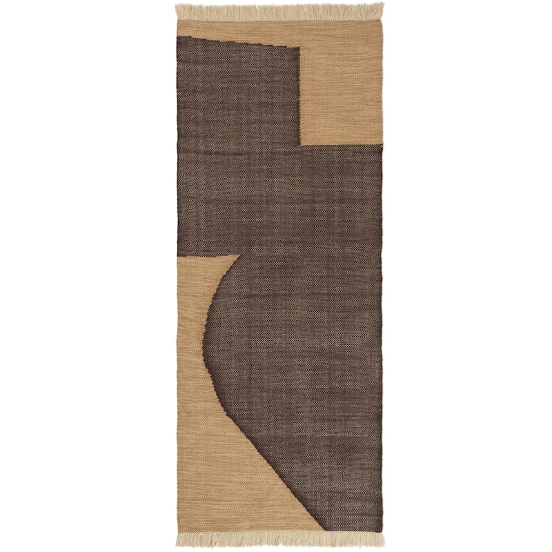 Forene Rug 80x200 cm, Tan/chocolate