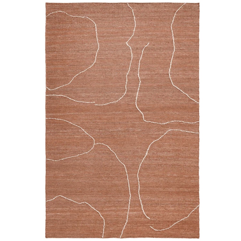 Gesso Rug 200x300 cm, Terracotta