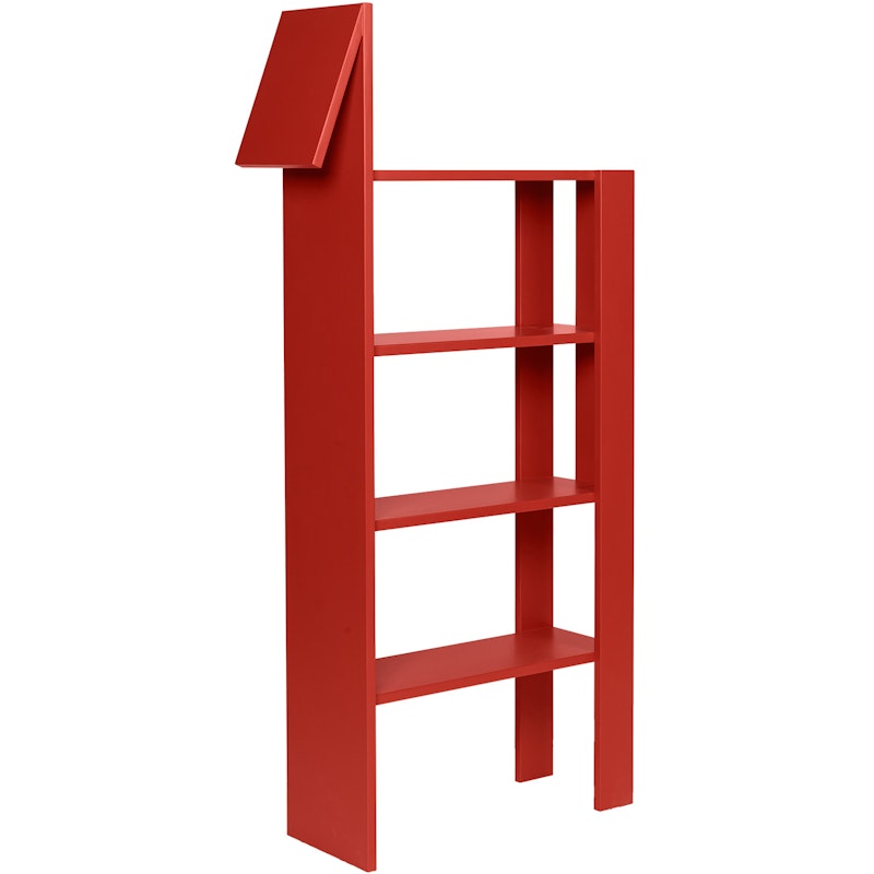 Giraffe Bookcase 69x140 cm, Poppy Red