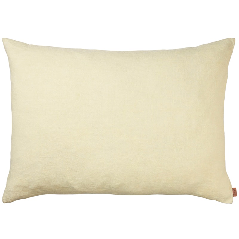 Heavy Linen Cushion Cover 60x80 cm, Lemon