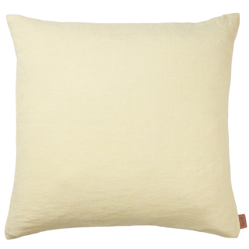 Heavy Linen Cushion Cover 50x50 cm, Lemon