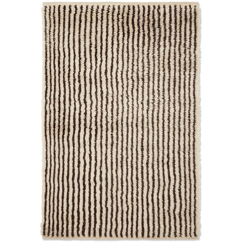 Kami Knotted Rug 120x180 cm, Off-white / Coffee